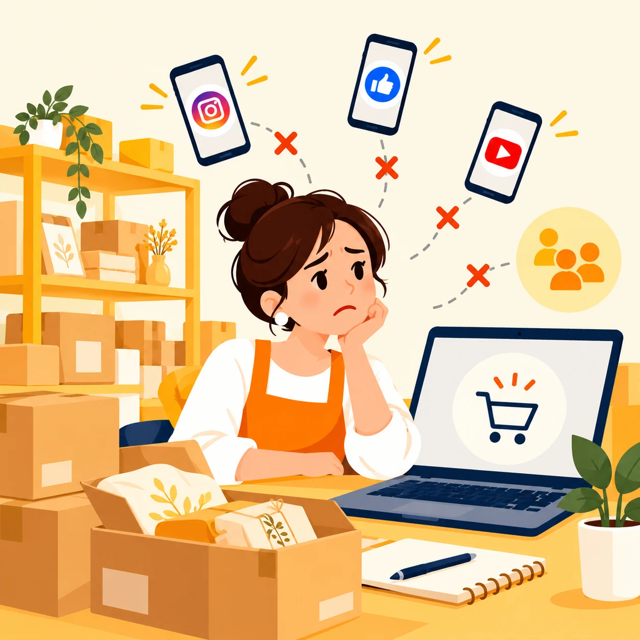 ネットショップ運営のイメージ